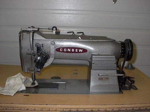 CONSEW 327-RB 1/4 2 NDL SPLIT BAR REV BIG BOBBINS 110V INDUSTRIAL SEWING MACHINE