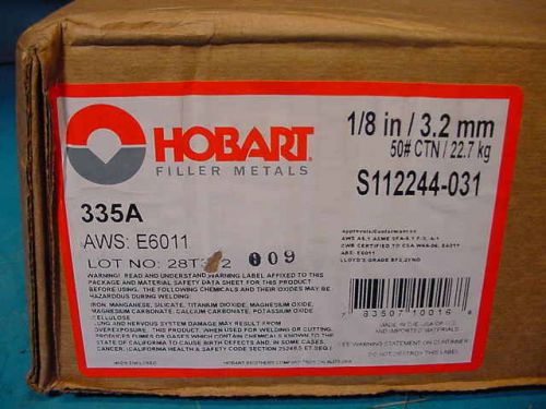 25 LB of Hobart Hoballoy 6011 1/8&#034; welding rods  AWS E6011