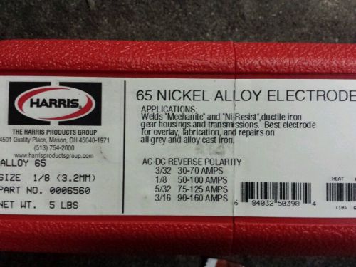 Harris Alloy 65 1/8&#034; x 5lb. Tube of Welding Electrodes