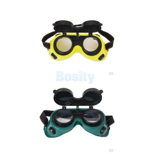 4x Welding Goggles Flip up Lens Industrial Welder Solder Eye Glasses Shield