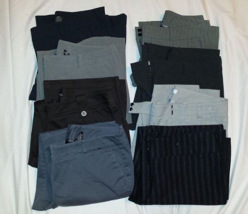 Lot of 8 new york &amp; co. casual, work, slack, pants sz 8 to 10 (used) for sale