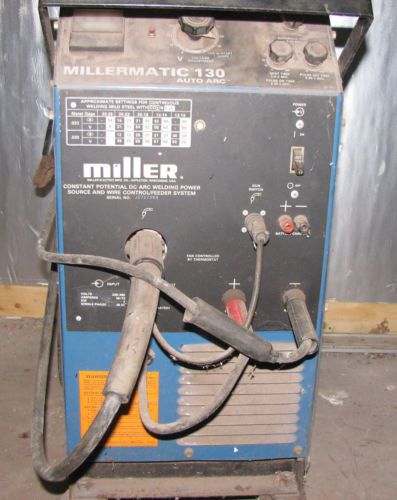 Miller millermatic 130 wire welder with cart and gas bottle for sale