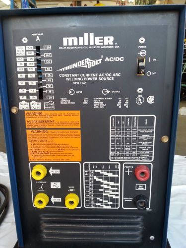 Miller thunder bolt ac/dc arc welder w/30&#039; leads for sale