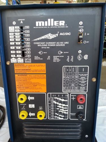 Miller Thunder Bolt AC/DC arc welder w/30&#039; leads