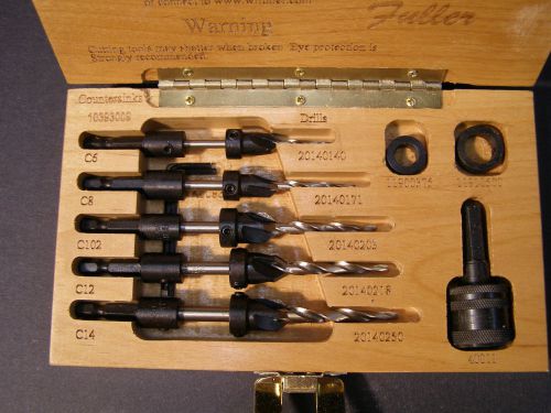Fuller Countersink Quick Change Taper Drill Set #10393009C (wood screws)