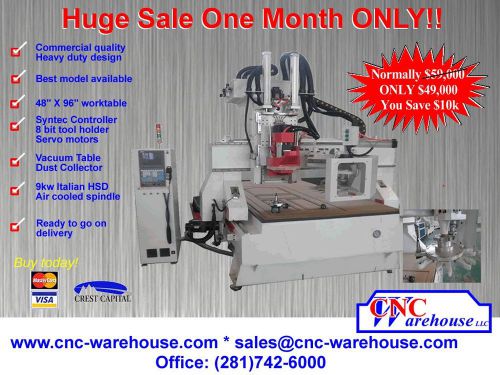 CNC Warehouse CNC Router/Engraver/3D Carver Model CM-1325VATC