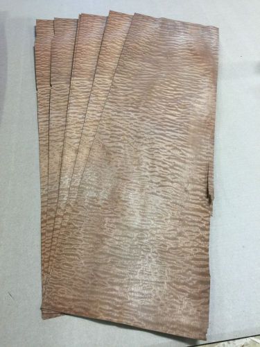 Wood veneer pommele sapele 10x33 8 pcs total raw veneer  &#034;exotic&#034; ps1 12-11 for sale