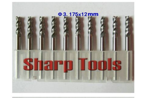 5pcs three flute cnc router bits endmill milling cutter 3.175mm 12mm for sale