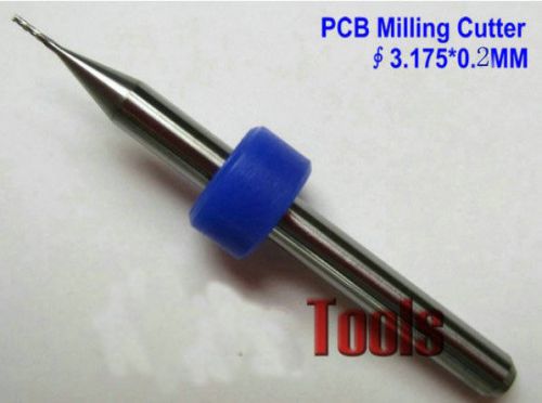 5pcs pcb cutters end mill engraving cnc router tool bits 1/8 0.2mm for sale