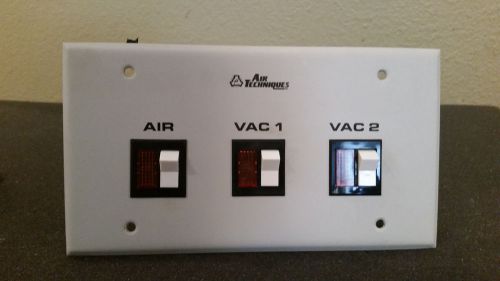 Air techniques dental air vaccum on, off wall mount control switch mfg. 2000 for sale