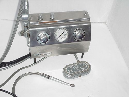 Vintage midwest dental air-drive 400 compressor regulator &amp; foot pedal for sale