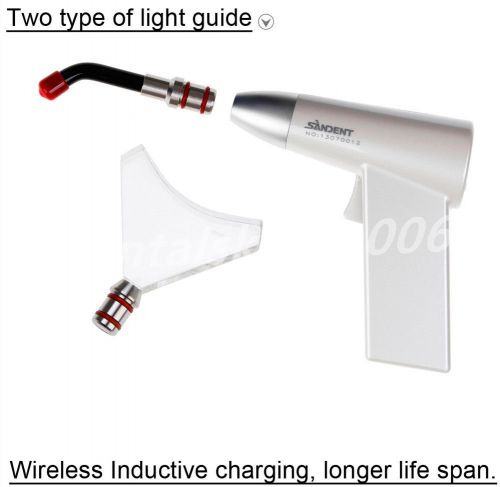 Dental wireless Inductive Rechargeable LED Curing Light with Whitening Tip