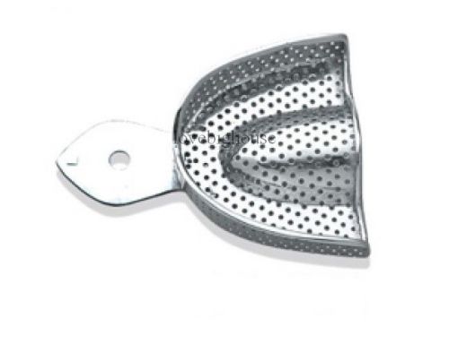 10pcs kangqiao dental stainless steel impression tray 1# upper perforated for sale