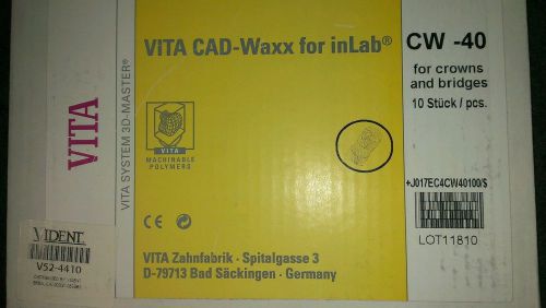 VITA CAD-Waxx for inLAb for crowns and bridges
