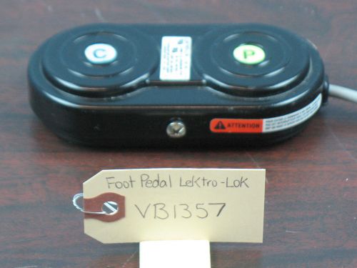 Linemaster lektro-lok l-2-s footswitch dental foot pedal for sale