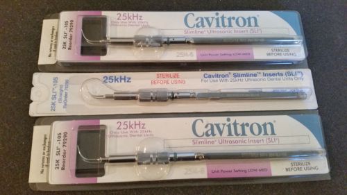 Lot 3 NEW Dentsply Cavitron 25k SLI-10S Dental Ultrasonic Scaler Insert Tips