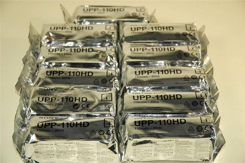 Lot 11 rolls Sony Type II UPP-110HD ultrasound thermal printing paper UP-895MD