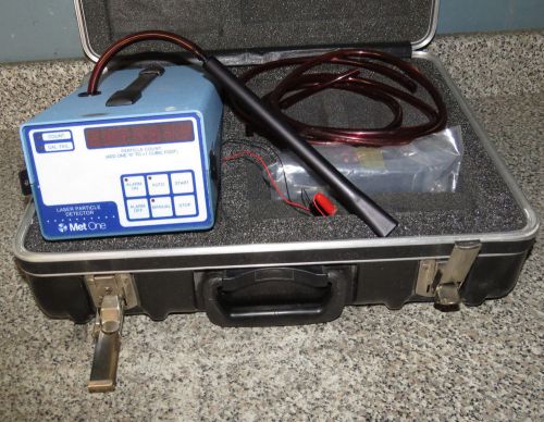 MET ONE LASER PARTICLE ANALYZER MODEL 207 w/ tube &amp; case