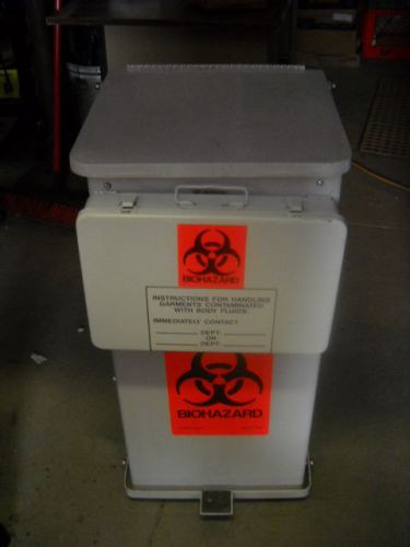 United biohazard 24 gal receptacle w/medicine kit st24 step can for sale