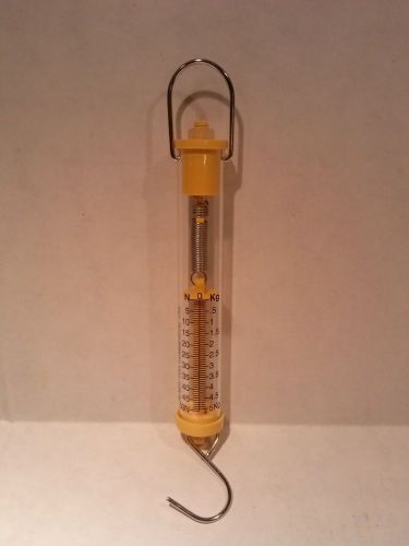 Brand new 50n / 5000g 5kg tubular spring scale / balance - dual newtons &amp; grams for sale