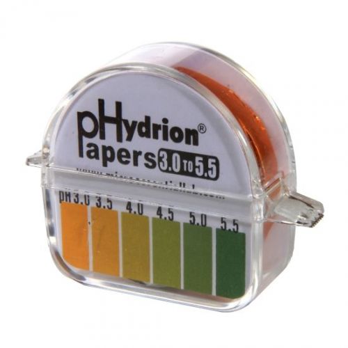 Micro Essential Lab 3.0-5.5 Hydrion Short Range Single Roll pH Paper Dispenser