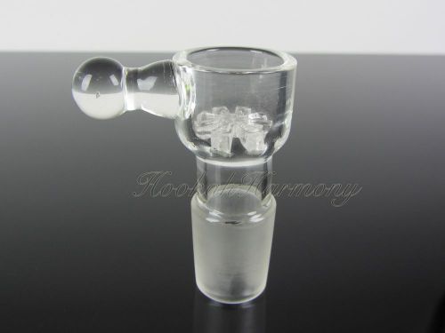 18mm Thick Pyrex Glass Dry Bowl Slide Screen disc Clear 19 mm Hookah Downstem