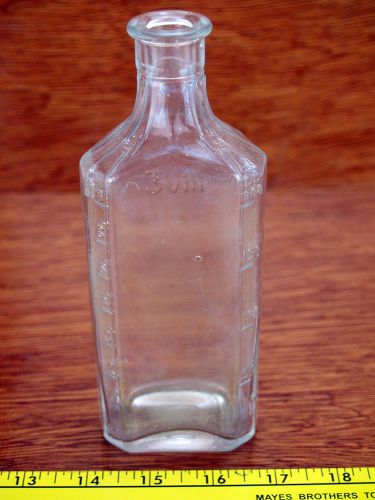 8oz clear glass medicine bottle