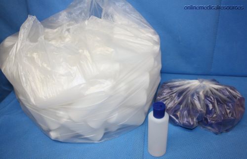 4 oz. plastic dispensing bottles blue flip top swivel lock screw cap (100) each for sale