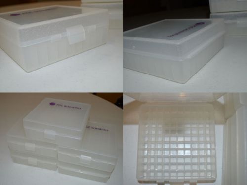 (5) microtube cryo storage boxes, 100-place polypropylene, autoclavable for sale