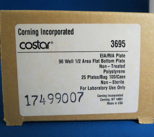 Corning Costar Clear 96 Well  1/2  Area EIA/RIA Plates # 3695 Pack/24