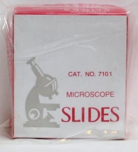 Clear Glass Ground Edges Microscope Slides 72 pcs 1&#034; x 3&#034; (25.4 x 76.2 mm) 7101