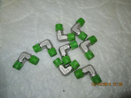 LOT of 8 Swagelok SS Pipe Fitting, Male Elbow, 1/4 in. Male NPT SS-4-ME