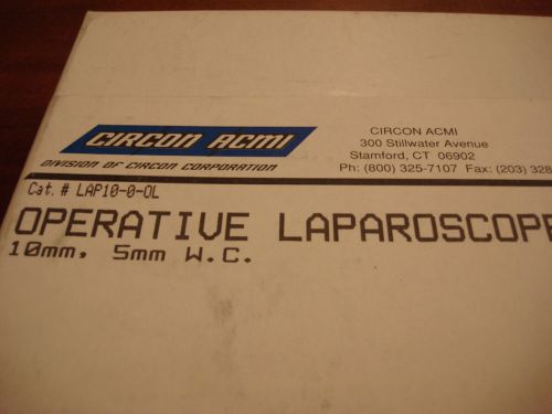 CIRCON ACMI 0 DEGREE RIGID 5MM 10MM OPERATIVE LAPAROSCOPE LAP10-0-OL
