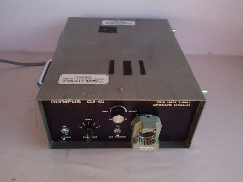 OLYMPUS CLE-4U COLD LIGHT SUPPLY SOURCE Fiberoptic Endoscope 150 Watt
