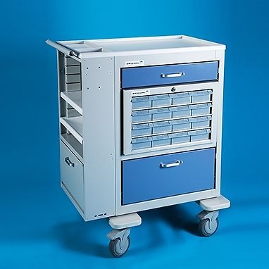 Dual-sided medication cart for sale