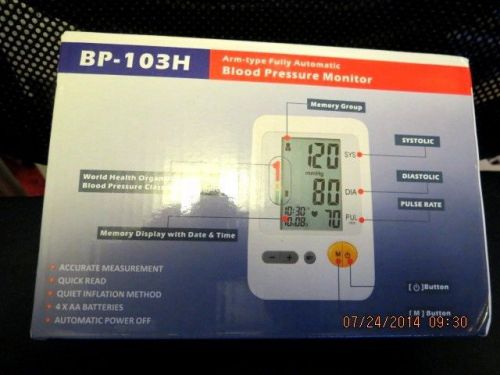 new blood pressure monitor BP-103H  Digital  arm-type fully automatic