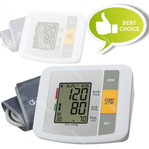 Automatic upper arm digital blood pressure&amp;pulse monitor2x90 groups memorry for sale