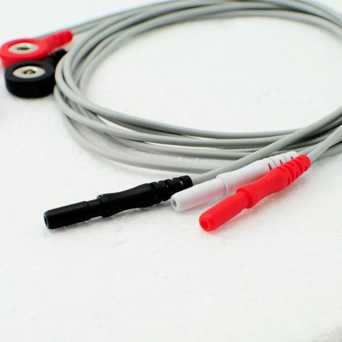 3 lead ECG leadwire, Snap,Holter Recorder ECG Patient Cable-Apply to many models
