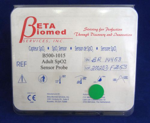 Beta biomed b500-1015 adult spo2 sensor probe for sale