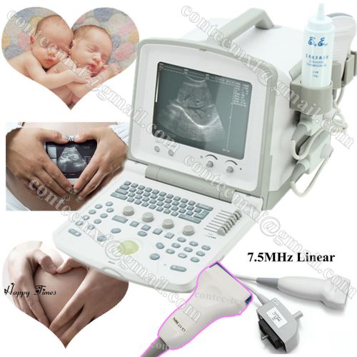 Ce passed cms600b2 portable ultrasound scanne diagnostic system+7.5m linear prob for sale