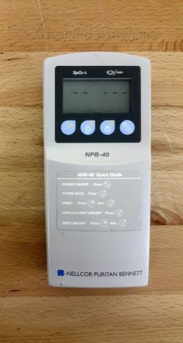 Nellcor puritan bennett npb-40 portable handheld pulse oximeter spo2 lab exam for sale
