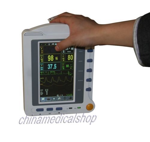 7&#034; TFT ICU touch screen Vital Sign patient monitor NIBP SPO2 ECG PR TEMP RESP