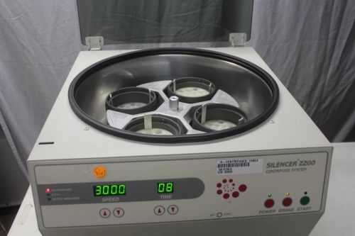 Gfmd silencer s2200 centrifuge benchtop with rotor &amp; buckets variable speed for sale