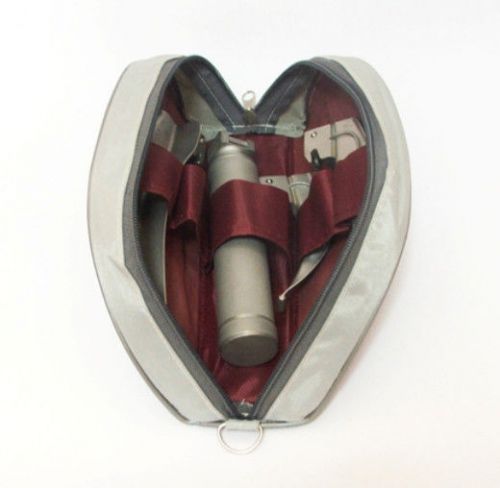 Reusable Laryngoscope Set Mac blades 4,3 2+Handle+Bag/Pouch EMT Intubations Kit