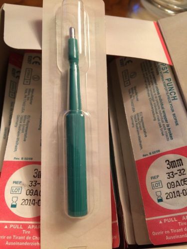MILTEX STERILE DERMAL BIOPSY PUNCH 3MM 33-32 &#034;10 PACK&#034;  Free fast shipping