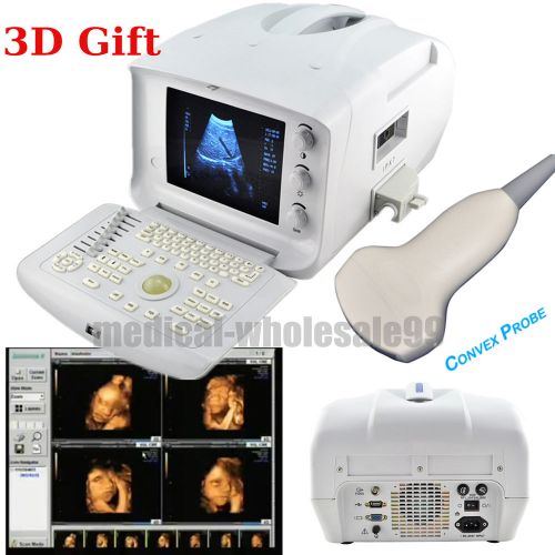 Portable Ultrasound Scanner/Exam &amp; Diagnostic Machine Convex Probe Curved USB Po