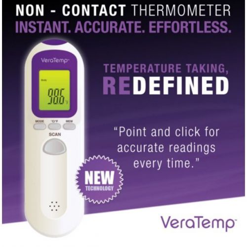 VeraTemp® Non-Contact Thermometer, Easy, Accurate&amp;Safe Measure of Temperature