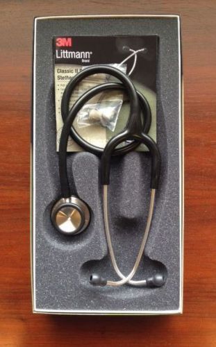 3M Littmann Classic II S.E. 28&#034; Stethoscope BLACK #2201 New in Box Warranty