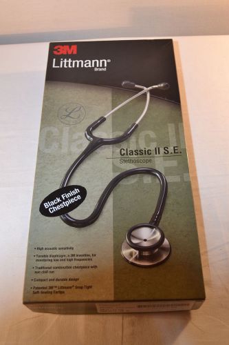 3M Littmann Classic II S.E Stethoscope,Chestpiece &amp; Eartubes, Black 28&#034; , 2218BE