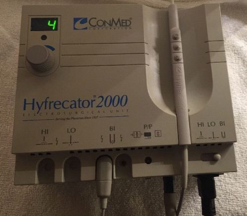 ConMed Hyfrecator 2000 Electrosurgical Unit Model 7-900-115 with Handpiece